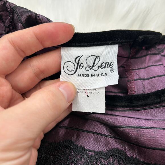 JO LENE Vintage Gothic Dress Girls Sz 6 Halloween Haunted Goth Wednesday Costume - Picture 8 of 9